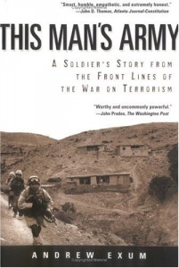 Andrew Exum recommends the best books for Understanding the War in Afghanistan - This Man’s Army by Andrew Exum