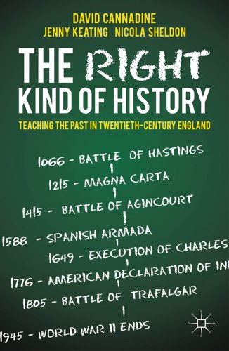 The Right Kind of History by David Cannadine & David Cannadine, Jenny Keating and Nichola Sheldon