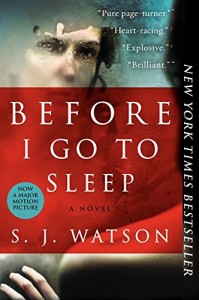 Tess Gerritsen recommends her Favourite Thrillers - Before I Go To Sleep by SJ Watson