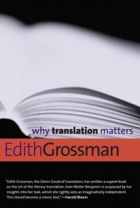 The best books on Translation - Why Translation Matters by Edith Grossman