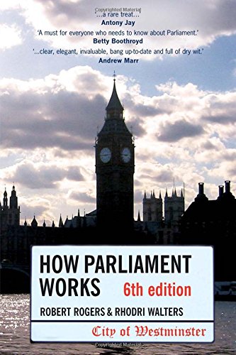 How Parliament Works by Robert Rodgers and Rhodri Walters