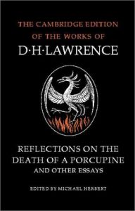 Reflections on the Death of a Porcupine by D. H. Lawrence