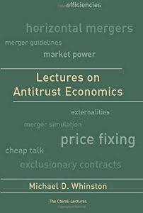 The best books on Market Competition - Lectures on Antitrust Economics by Michael D. Whinston