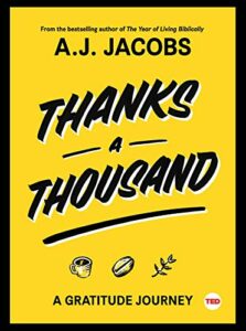 The Best Puzzle Books - Thanks a Thousand: A Gratitude Journey by A. J. Jacobs