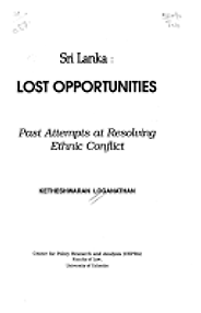 The best books on Sri Lanka - Sri Lanka by Ketheshwaran Loganathan