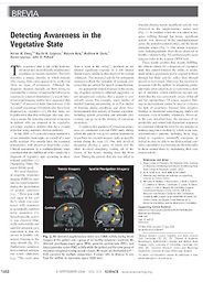 Consciousness for Beginners: the best book - Detecting Awareness in the Vegetative State by Adam Owen et al Consciousness for Beginners: the best book - Detecting Awareness in the Vegetative State by Adam Owen et al