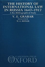 The best books on Soviet Law - The History of International Law in Russia 1647-1917 by V E Grabar The best books on Soviet Law - The History of International Law in Russia 1647-1917 by V E Grabar