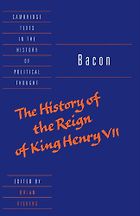The best books on Henry VII - The History of the Reign of Henry VII by Francis Bacon