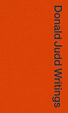 The best books on Minimalism - Donald Judd Writings by Donald Judd