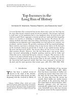 The best books on Inequality - Top Incomes in the Long Run of History by Emmanuel Saez, Thomas Piketty & Tony Atkinson The best books on Inequality - Top Incomes in the Long Run of History by Emmanuel Saez, Thomas Piketty & Tony Atkinson