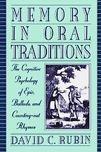 The best books on Memory - Memory in Oral Traditions by David C Rubin The best books on Memory - Memory in Oral Traditions by David C Rubin