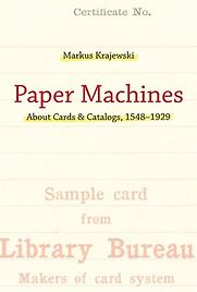 Paper Machines by Markus Krajewski