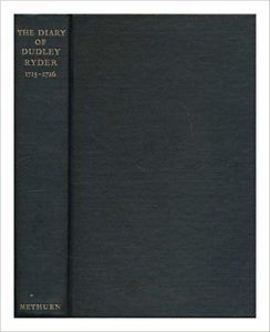 The best books on London’s Addictions - The Diary of Dudley Ryder, 1715-1716 by Dudley Ryder