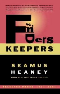 The best books on The Cult of Celebrity - Finders Keepers by Seamus Heaney