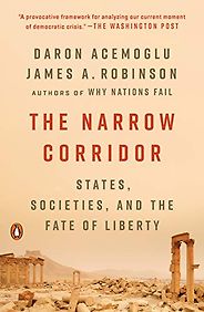 The Best Politics Books of 2020 - The Narrow Corridor: States, Societies, and the Fate of Liberty by Daron Acemoglu & James Robinson The Best Politics Books of 2020 - The Narrow Corridor: States, Societies, and the Fate of Liberty by Daron Acemoglu & James Robinson