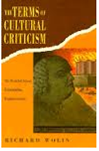 The Terms of Cultural Criticism by Richard Wolin
