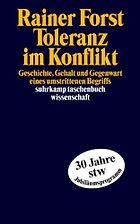 The best books on Toleration - Toleranz im Konflikt by Rainer Forst