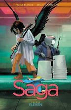 Prize-Winning Sci Fi Novels of 2024 - Saga: Volume 11 by Brian K Vaughan & Fiona Staples (Art Work)