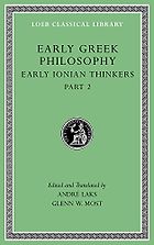 The best books on Aphorisms - Early Greek Philosophy: Early Ionian Thinkers Heraclitus (trans. André Laks and Glenn W. Most)