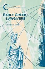 Early Greek Lawgivers by John David Lewis Early Greek Lawgivers by John David Lewis