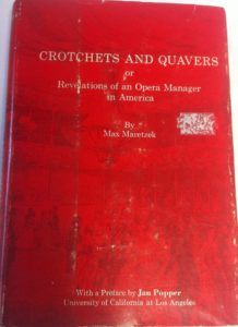 The best books on Opera - Crochets and Quavers by Max Maretzek