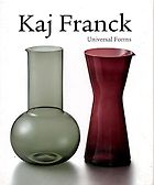 The best books on Product Design - Kaj Franck by Susanna Vakkari