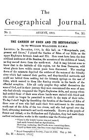 The Garden of Eden and Its Restoration by Sir William Wilcocks The Garden of Eden and Its Restoration by Sir William Wilcocks
