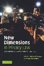 The best books on Privacy - New Dimensions in Privacy Law by Cambridge University Press