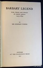 The best books on Pirates - Barbary Legend: War, Trade, and Piracy in North Africa, 1415-1830 by Godfrey Fisher