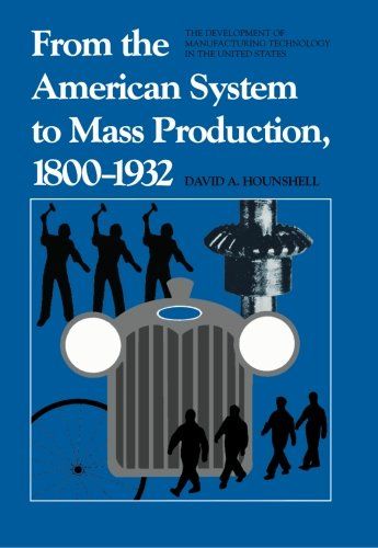 From the American System to Mass Production, 1800-1932 by David A Hounshell