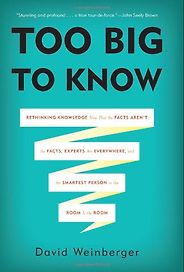 The best books on The Future of Journalism - Too Big To Know by David Weinberger The best books on The Future of Journalism - Too Big To Know by David Weinberger
