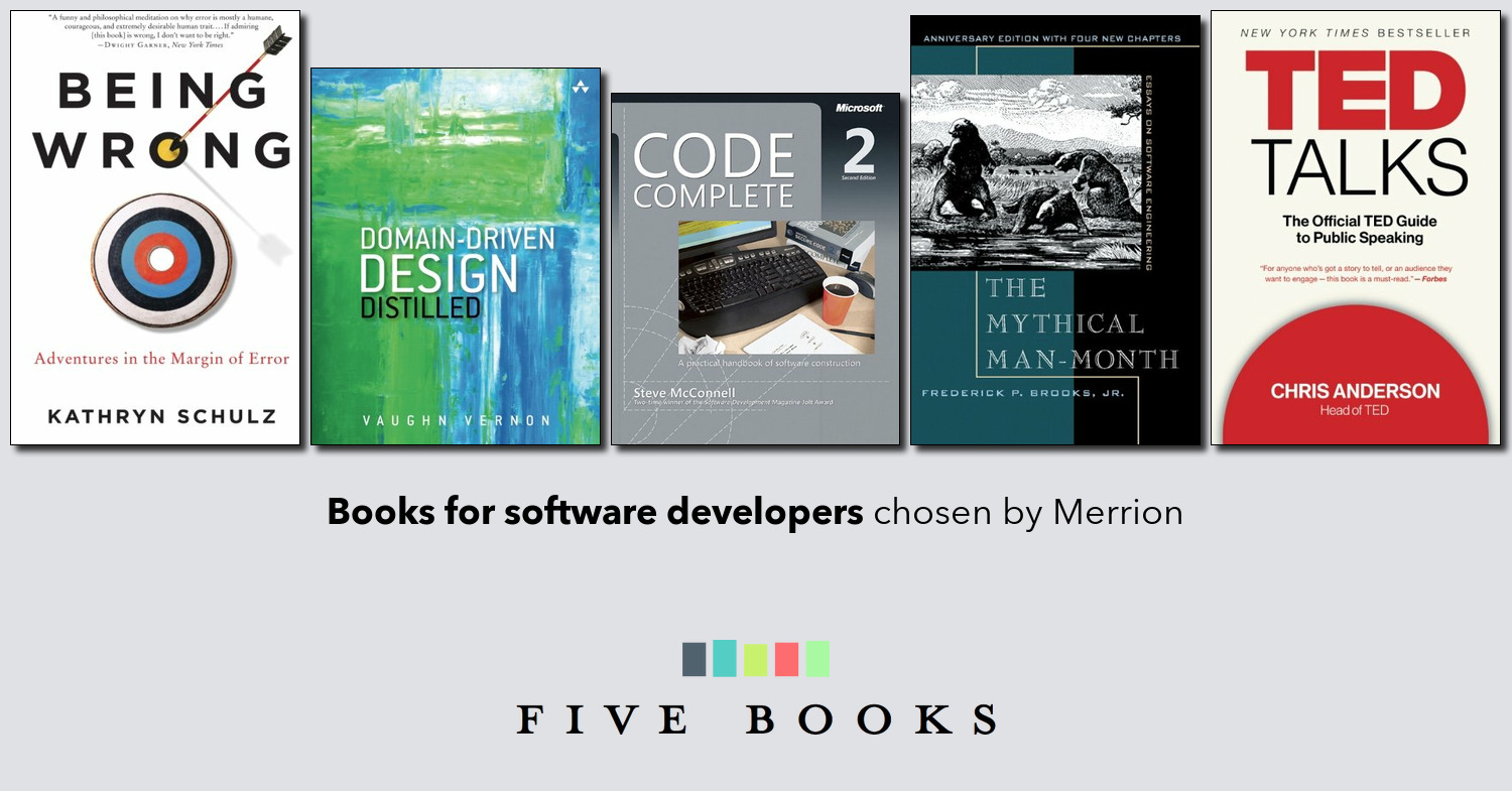 Books for software developers Five Books Reader List