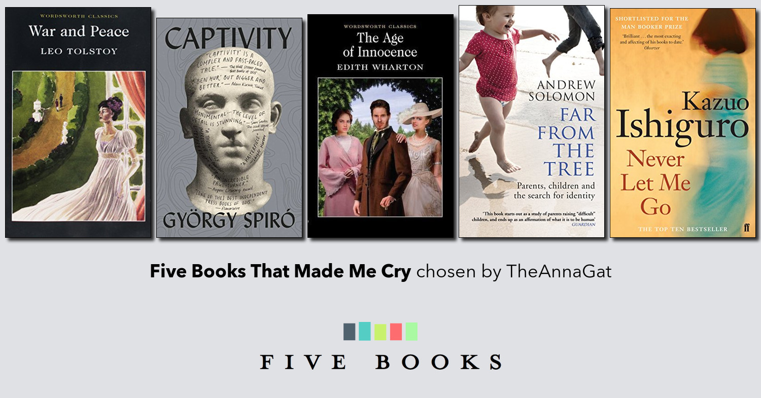 Five Books That Made Me Cry - Five Books Reader List